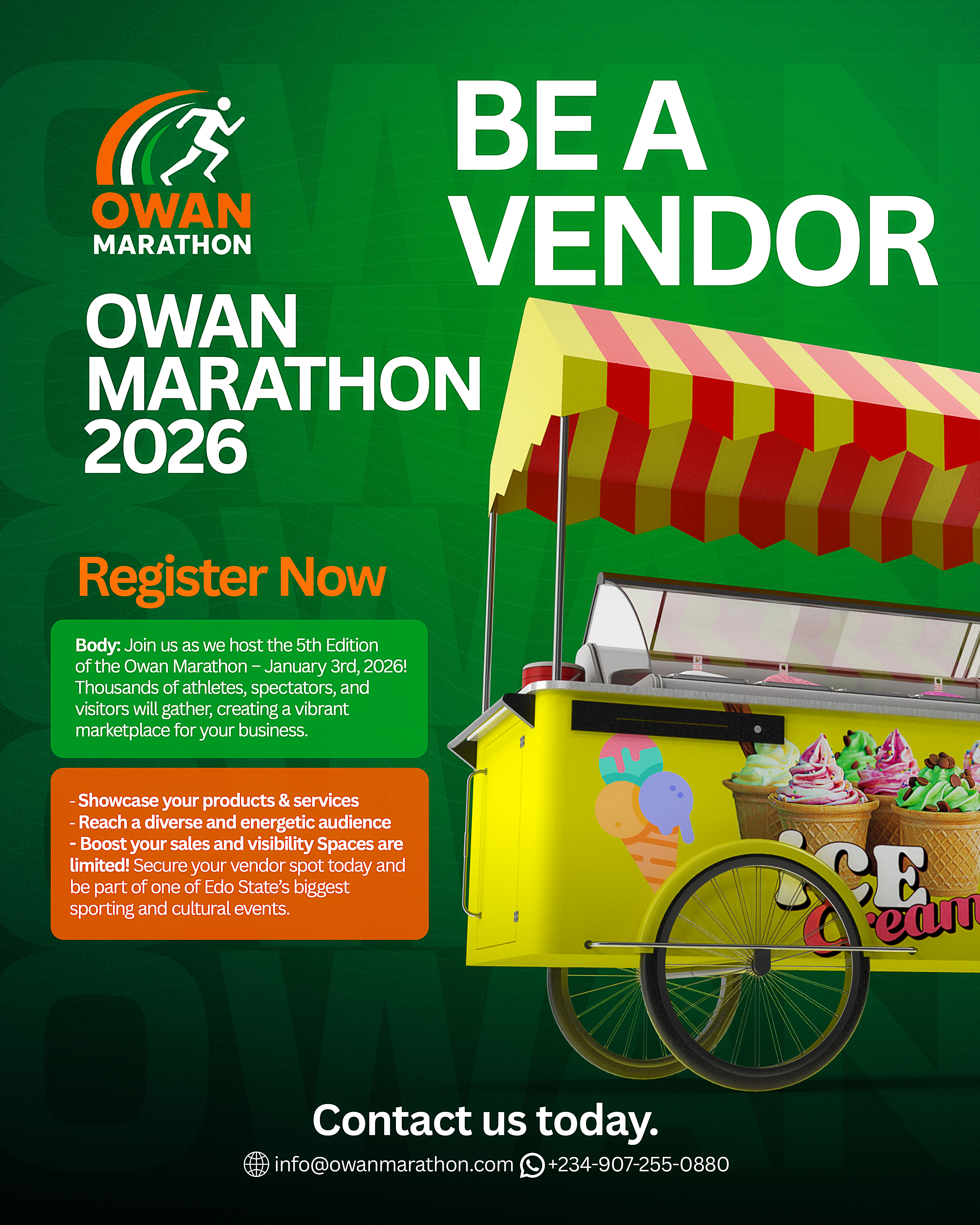 Vendor stalls at event